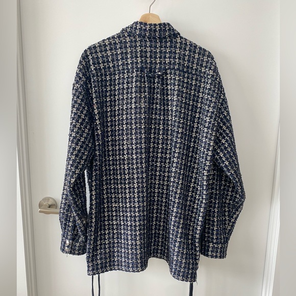FAITH CONNEXION oversized houndstooth pattern shirt,authentic - Picture 3 of 8
